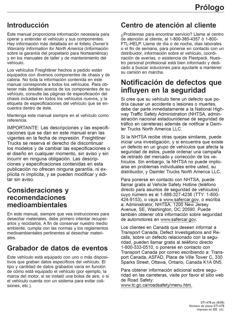 Manual Del Conductor Cascadia