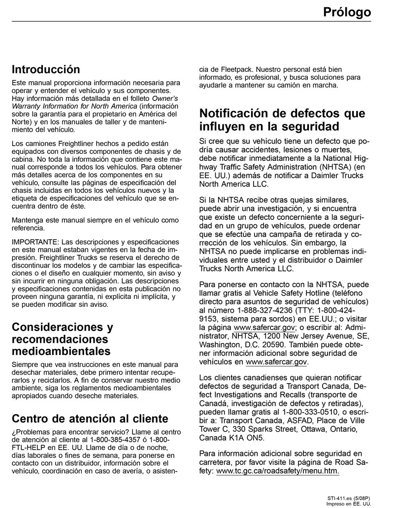 Manual Del Conductor Century Class St Y Coronado